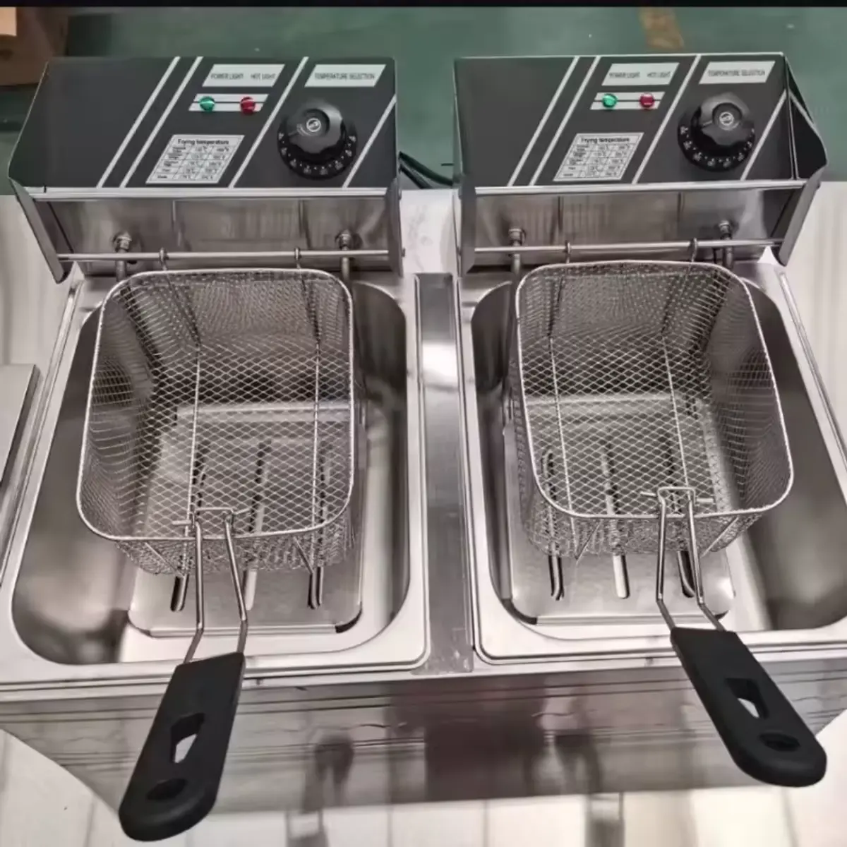 Commercial Electric Fryer – 6 Litre + 6 Litre (Double Tank) - Image 2